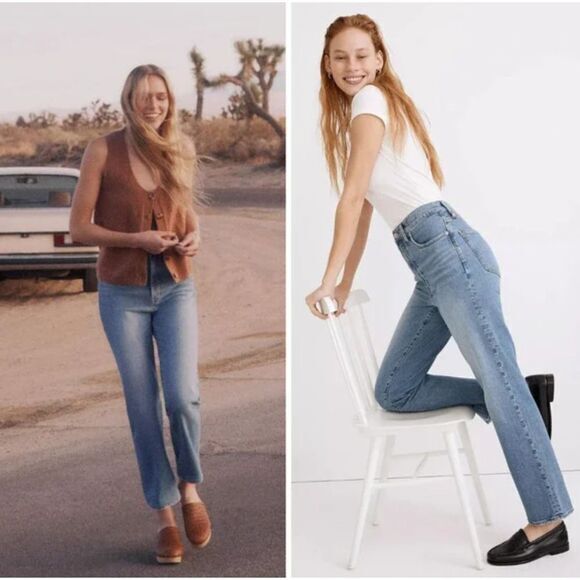 NEW Madewell The Perfect Vintage‎ Straight Jean in Montville Wash, 26 - Picture 2 of 16